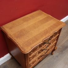 Load image into Gallery viewer, Vintage French Cabinet with Three Felt Lined Drawers for Jewellery or Silverware. B12863
