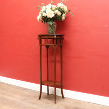 Load image into Gallery viewer, Vintage French Oak Arts and Crafts Two Tier Pot Stand or Planter Stand. B12765
