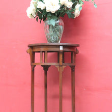 Load image into Gallery viewer, Vintage French Oak Arts and Crafts Two Tier Pot Stand or Planter Stand. B12765
