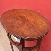 Load image into Gallery viewer, Vintage French Oak Arts and Crafts Two Tier Pot Stand or Planter Stand. B12765
