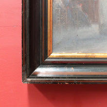 Load image into Gallery viewer, x SOLD Jozef Horenbant Cathedral Interior Painting in Black and Gilt Frame. B12716
