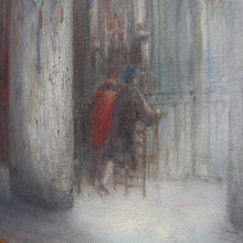 Load image into Gallery viewer, x SOLD Jozef Horenbant Cathedral Interior Painting in Black and Gilt Frame. B12716
