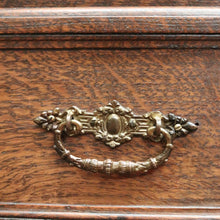 Load image into Gallery viewer, Antique French Oak Chest of Drawers with Shaped Marble Top - Hall or Entry Cupboard. B12260

