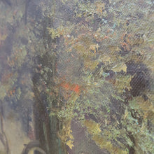 Load image into Gallery viewer, x SOLD Antique Oil on Canvas Country Landscape in Gilt Frame Signed Lower Right. B12721

