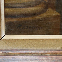 Load image into Gallery viewer, Jean-Paul Cleren Framed Oil on Canvas Vaulted Church Interior Signed. B12715
