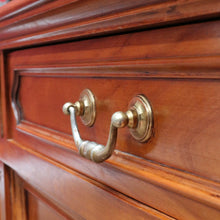 Load image into Gallery viewer, x SOLD French Cherrywood Sideboard with Brass Handles, Cutlery Drawers and Key. B12811
