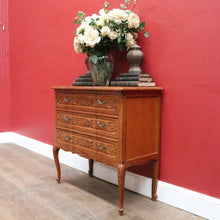Load image into Gallery viewer, French Oak Chest of Drawers with Shaped Front, Brass Handles Circa 1950s. B12773
