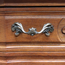 Load image into Gallery viewer, French Oak Chest of Drawers with Shaped Front, Brass Handles Circa 1950s. B12773
