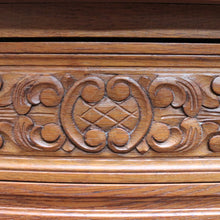 Load image into Gallery viewer, French Oak Chest of Drawers with Shaped Front, Brass Handles Circa 1950s. B12773
