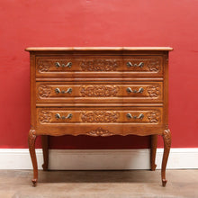 Load image into Gallery viewer, French Oak Chest of Drawers with Shaped Front, Brass Handles Circa 1950s. B12773
