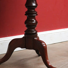 Load image into Gallery viewer, x SOLD Antique Circa 1850 English Mahogany Tilt Top Wine Table with Tri Leg Base. B12828
