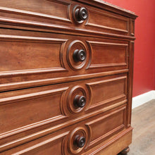 Load image into Gallery viewer, Antique French Walnut Dressing Table – Marble top - Mirror, 6 Drawers, Carved Detail. B12475
