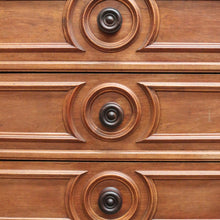 Load image into Gallery viewer, Antique French Walnut Dressing Table – Marble top - Mirror, 6 Drawers, Carved Detail. B12475
