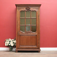 Load image into Gallery viewer, Antique French Linen Cabinet or Single Door Pantry, Storage Cupboard, Bookcase. B12259

