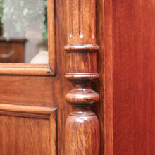 Load image into Gallery viewer, Antique French Walnut Two-Door Bookcase or China Cabinet, Glass Doors. B12277
