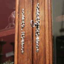 Load image into Gallery viewer, Antique French Walnut Two-Door Bookcase or China Cabinet, Glass Doors. B12277
