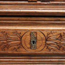 Load image into Gallery viewer, Antique French Walnut Two-Door Bookcase or China Cabinet, Glass Doors. B12277

