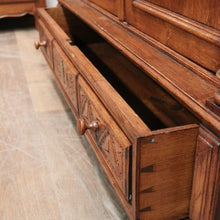 Load image into Gallery viewer, Antique French Walnut Two-Door Bookcase or China Cabinet, Glass Doors. B12277
