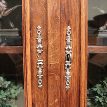 Load image into Gallery viewer, Antique French Walnut Two-Door Bookcase or China Cabinet, Glass Doors. B12277
