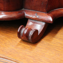 Load image into Gallery viewer, x SOLD Australian Cedar Antique Vanity Mirror with Velvet Lined Trinket Compartment. B12893
