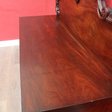 Load image into Gallery viewer, Antique Australian Cedar Three Door Sideboard with Ornately Carved Backboard. B13147

