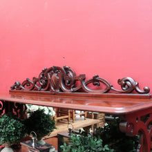Load image into Gallery viewer, English Mahogany Antique Sideboard Servery with Mirror Back and Two Keys. B12892
