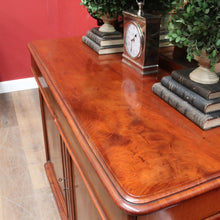 Load image into Gallery viewer, English Mahogany Antique Sideboard Servery with Mirror Back and Two Keys. B12892
