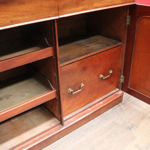Load image into Gallery viewer, English Mahogany Antique Sideboard Servery with Mirror Back and Two Keys. B12892

