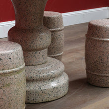 Load image into Gallery viewer, Solid Granite Outdoor Garden Table with Four Matching Stools. B13148

