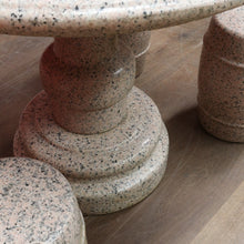 Load image into Gallery viewer, Solid Granite Outdoor Garden Table with Four Matching Stools. B13148
