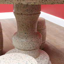 Load image into Gallery viewer, Solid Granite Outdoor Garden Table with Four Matching Stools. B13148
