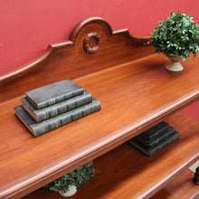 Load image into Gallery viewer, Antique Australian Cedar Three Tier Servery or Dumb Waiter on Porcelain Castors. B13153

