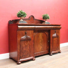 Load image into Gallery viewer, Antique English Mahogany Three Drawer, Three Door Sideboard Cabinet Circa 1850. B13152
