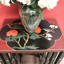 Load image into Gallery viewer, Set of 4 Oriental Nesting Tables – Floral Design, Made in the People’s Republic of China. B12286
