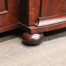 Load image into Gallery viewer, Antique English Mahogany Three Drawer, Three Door Sideboard Cabinet Circa 1850. B13152
