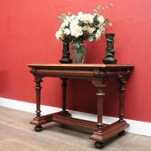 Load image into Gallery viewer, Antique French Walnut Hall Table or Desk – Fine Carved Detail, . B12326
