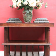 Load image into Gallery viewer, Antique French Walnut Two Tier Side Table or Television Lamp Stand, Shoe Shelf. B13158
