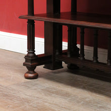 Load image into Gallery viewer, Antique French Walnut Two Tier Side Table or Television Lamp Stand, Shoe Shelf. B13158
