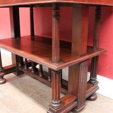 Load image into Gallery viewer, Antique French Walnut Two Tier Side Table or Television Lamp Stand, Shoe Shelf. B13158
