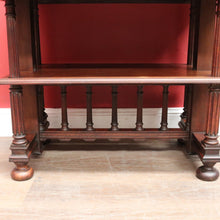 Load image into Gallery viewer, Antique French Walnut Two Tier Side Table or Television Lamp Stand, Shoe Shelf. B13158
