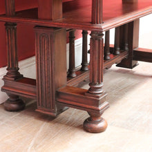 Load image into Gallery viewer, Antique French Walnut Two Tier Side Table or Television Lamp Stand, Shoe Shelf. B13158

