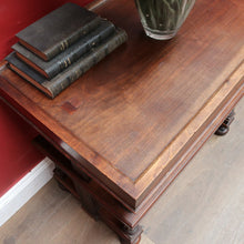 Load image into Gallery viewer, Antique French Walnut Two Tier Side Table or Television Lamp Stand, Shoe Shelf. B13158
