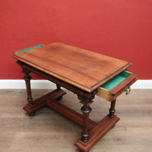 Load image into Gallery viewer, Antique French Walnut Hall Table or Desk – Fine Carved Detail, . B12326

