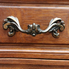 Load image into Gallery viewer, x SOLD French Antique Three Drawer Chest with Serpentine Top and Carved Motifs. B12842
