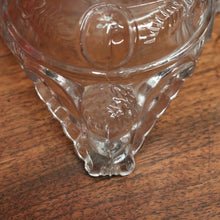 Load image into Gallery viewer, x SOLD Pair of Glass Mary &amp; Joseph Candlestick Holders – Elegant Religious Motif. B12265

