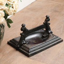 Load image into Gallery viewer, x SOLD Victorian Cast Iron Boot Scraper with Decorative Scrollwork and Finials. B12898
