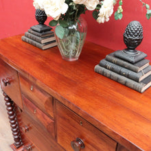 Load image into Gallery viewer, Antique Australian Cedar Chest of Drawers, Barley Twist Columns, Seven Drawers. B10359
