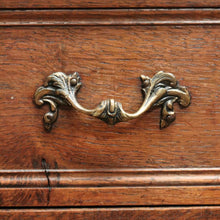 Load image into Gallery viewer, Elegant French Walnut Chest of Drawers – Carved Detail, Brass Handles, Dovetail Construction. B12327
