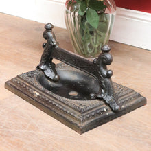 Load image into Gallery viewer, x SOLD Victorian Cast Iron Boot Scraper with Decorative Scrollwork and Finials. B12898
