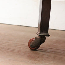 Load image into Gallery viewer, English Mahogany Antique Sutherland Drop Leaf Table with Porcelain Castors. B12890
